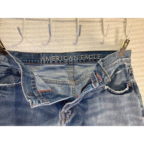 American Eagle Distressed Bootcut Men's Jeans 34x32, tag says 32x34 - Picture 7 of 14